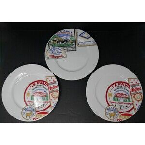 Revol France Porcelain Cheese Fromages De France Plate Set